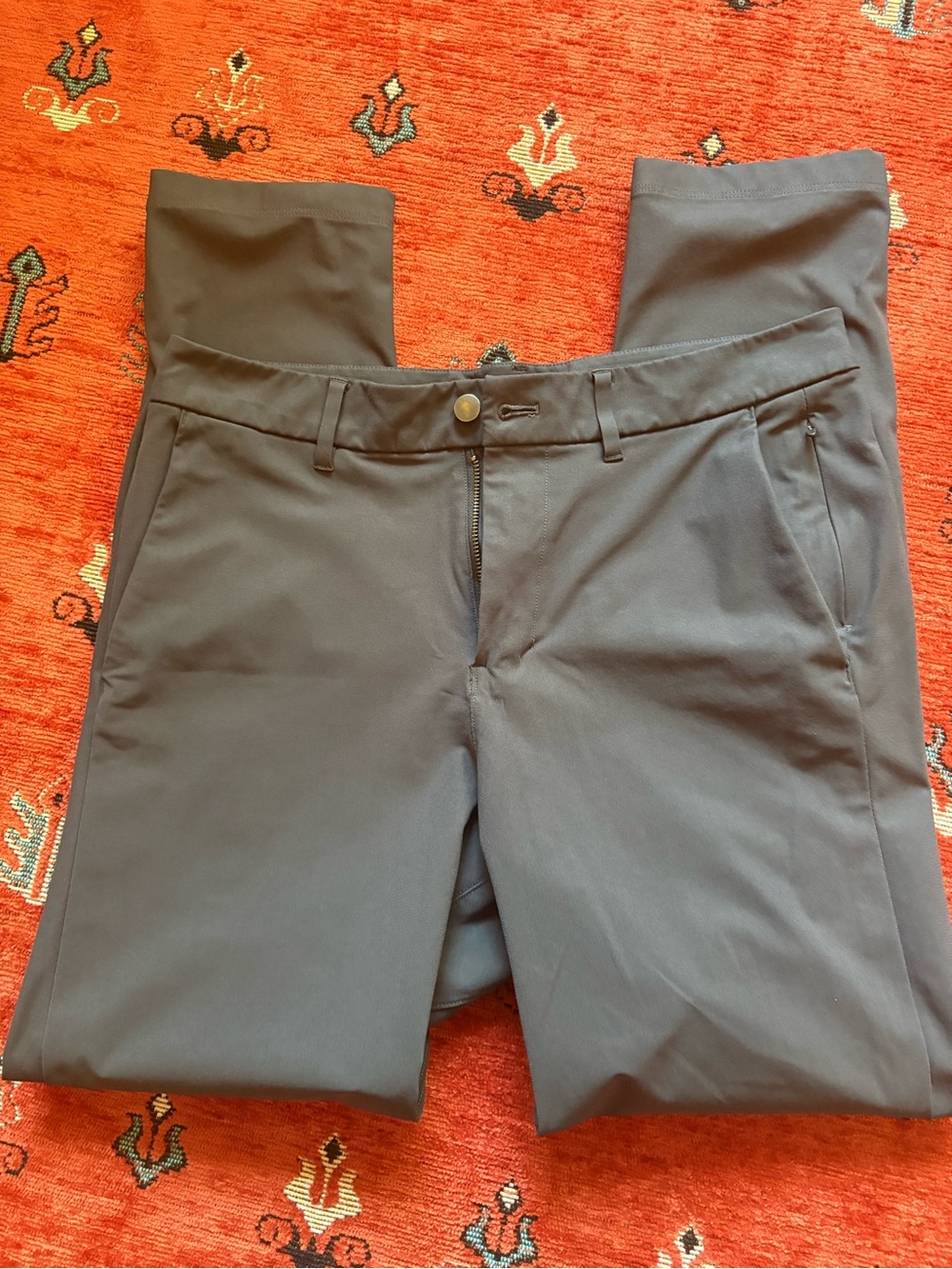 Men's Lululemon ABC Slim Fit Pants - Charcoal Gray, 32” waist